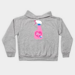 Pink Love in spray Kids Hoodie